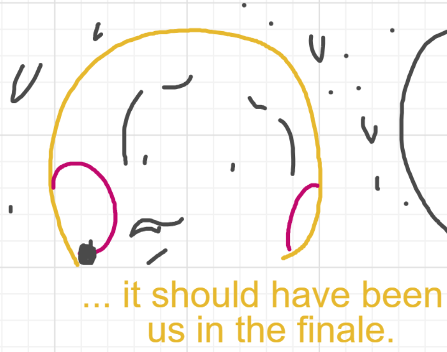 A panel from I've Been Everywhere, Man, episode nine of the Board Boards object show by Furretwalk/WalkingFurret.